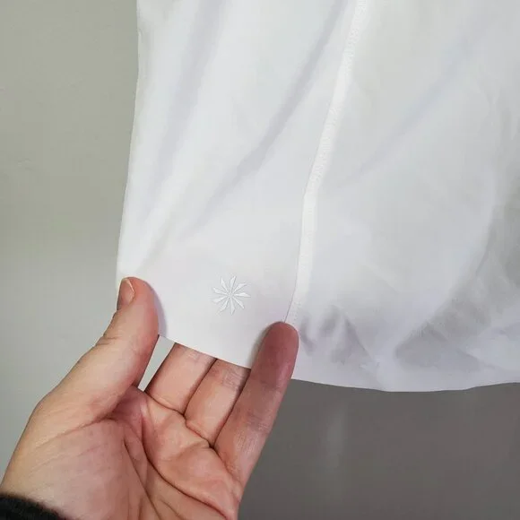 ATHLETA NWT Run With It 16" Skort Skirt Lined Tennis Golf White Women's Small - Picture 9 of 16